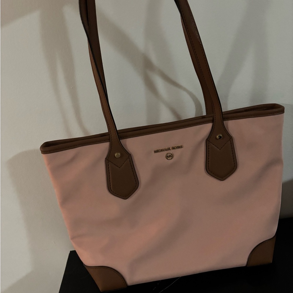 Michael Kors Blush and Brown Tote